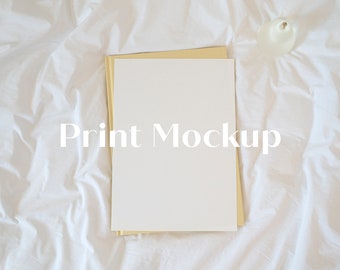 A4 Print Mockup Document Poster Mock up PSD Flyer Resume Minimal Mockup