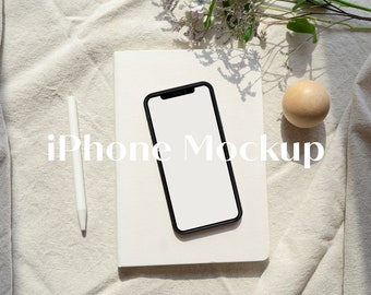 iPhone Mock-up, mobiele Mockup, digitale uitnodiging Mockup PSD