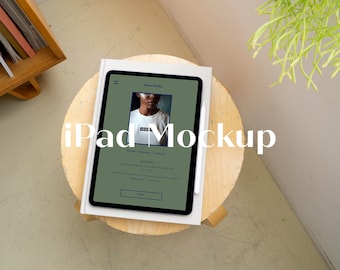iPad Pro mockup portret, digitaal apparaat mockup, gestileerde foto mockup