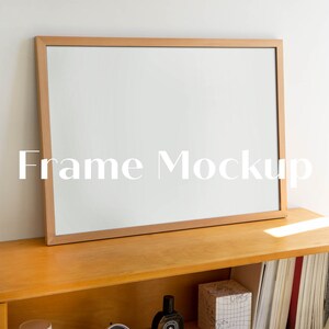 Frame Mockup Horizontal, Smart Object Photoshop File, Interior Poster Mockup