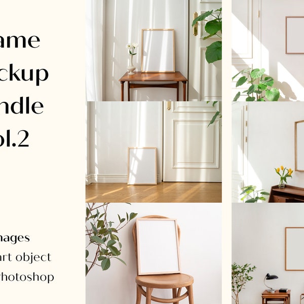 Frame Mockup Bundle Interior Frame Mockups PSD