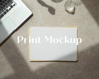 A4-afdrukmodel Documentmodel Postermodel Brandingmodel