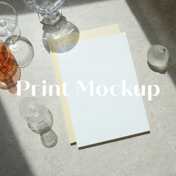 A4 Print Mockup Styled Stock Photo Poster Mockup Flyer Document Resume Mockup