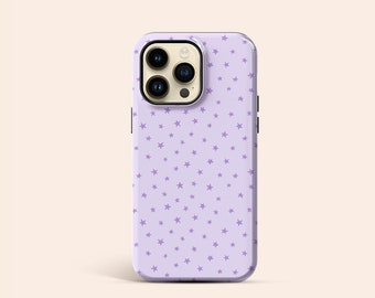Pastel Purple Stars Phone Case | Celestial iPhone 14 Case | Cute iPhone 13 Case | iPhone 11 Case | iPhone XR Case | Galaxy S22 Case