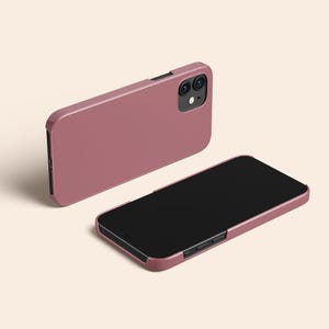 Rose Pink Phone Case, Dusty Pink iPhone 14 Case, Minimalistic iPhone 13 Case, Blush iPhone 12 Case, iPhone 11 Case, Galaxy S23 Case image 6