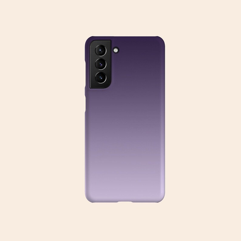Lila Ombre Handyhülle, Hard Shell Schutzhülle mit Farbverlauf Bild 8