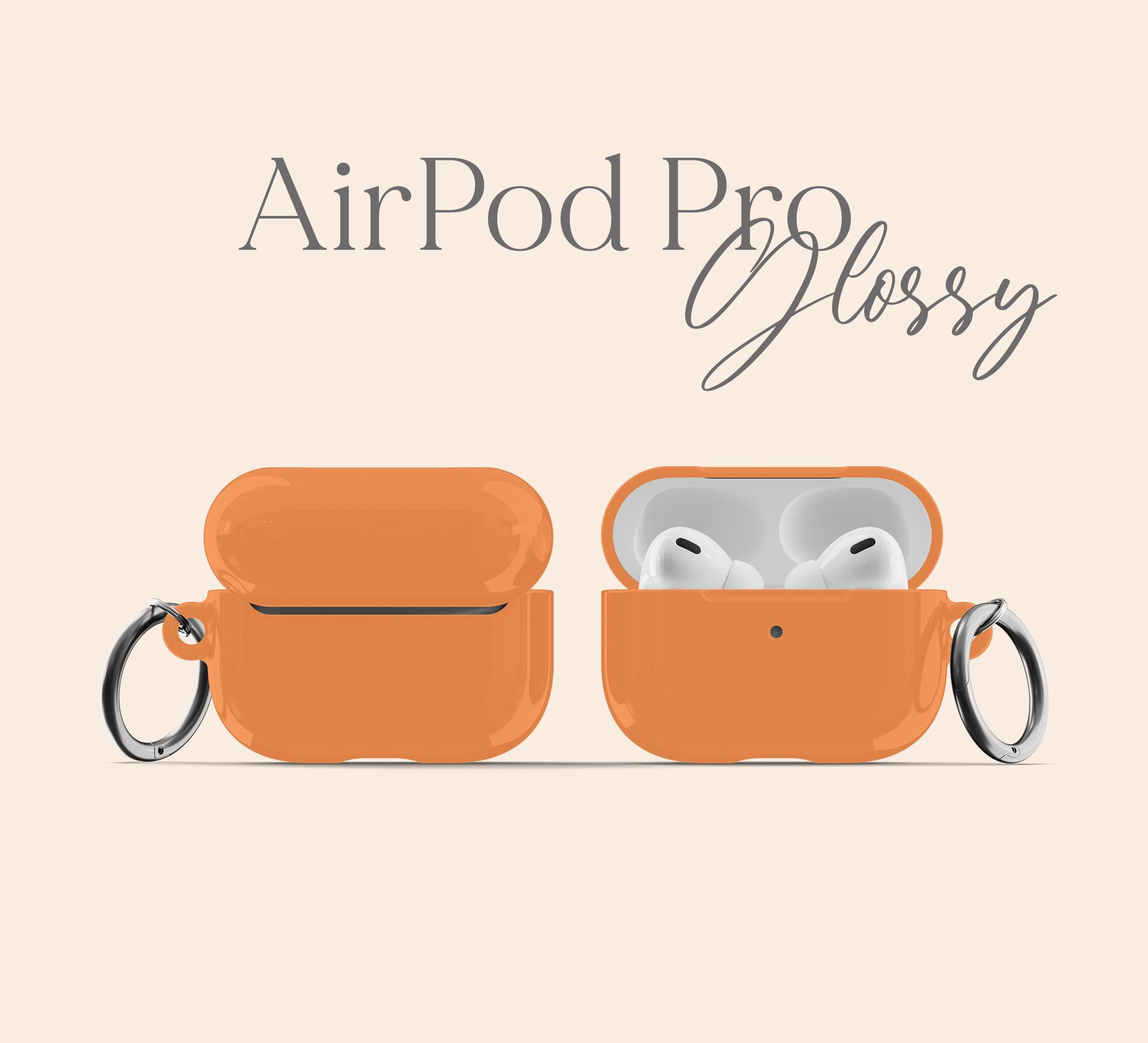 カンタロープオレンジ AirPods Pro ケース ソリッドオレンジ AirPods