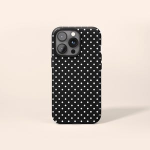 80s Polka Dot Handyhülle, Retro iPhone 13 Hülle, iPhone 12 Hülle Schwarz, iPhone 11 Hülle, Weiße iPhone XR Hülle, Navy Galaxy S22 Hülle