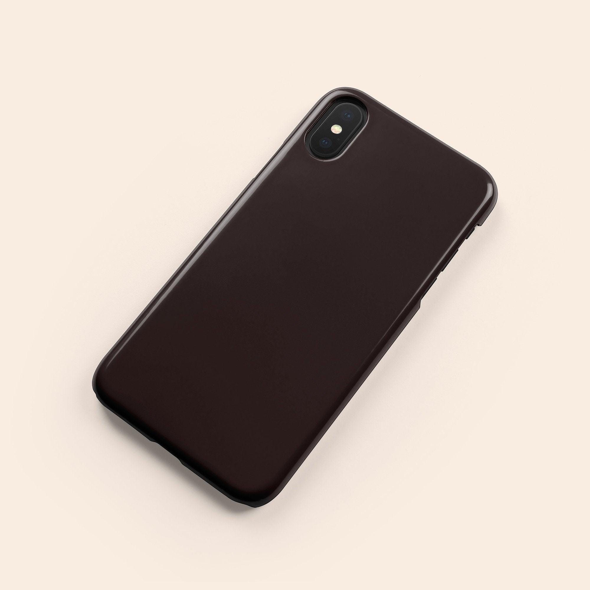 Dark Chocolate Brown iPhone 13 Case, Brown iPhone 12 Case Dark Chocolate Brown iPhone 13 Case, Brown iPhone 12 Case