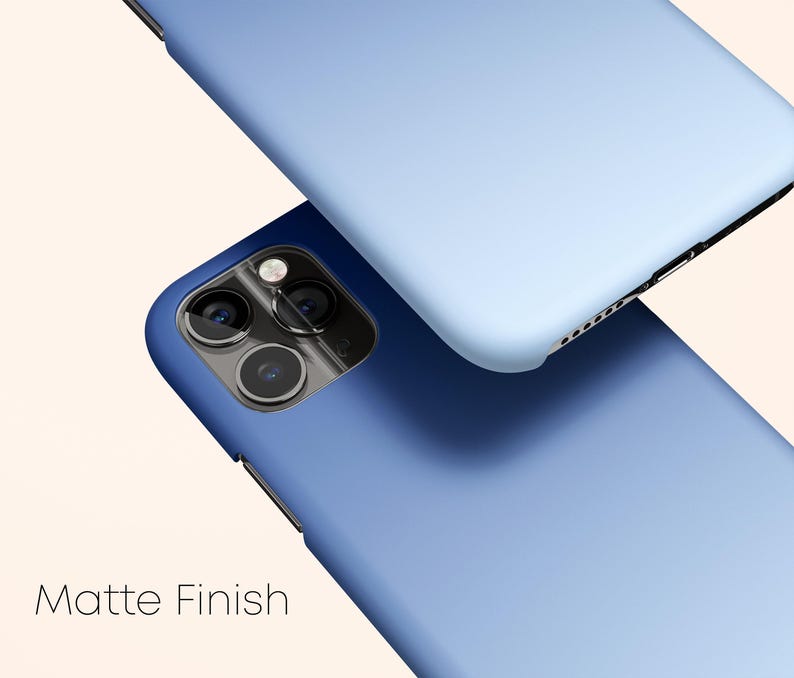 Blue Ombre Phone Case, Gradient Protective Hard Shell Cover image 2