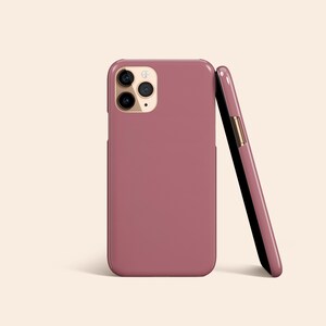 Rose Pink Phone Case, Dusty Pink iPhone 14 Case, Minimalistic iPhone 13 Case, Blush iPhone 12 Case, iPhone 11 Case, Galaxy S23 Case image 5