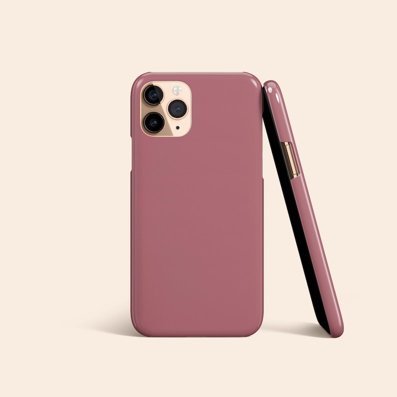 Rose Pink Phone Case, Dusty Pink iPhone 14 Case, Minimalistic iPhone 13 Case, Blush iPhone 12 Case, iPhone 11 Case, Galaxy S23 Case image 5