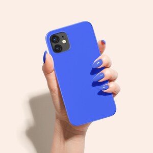 Ultra Blue Phone Case, Blue iPhone 12 Pro Case, Bright Blue iPhone 11 Case, Solid Blue iPhone X Case, Blue Galaxy S21 Case, iPhone XR Case image 5