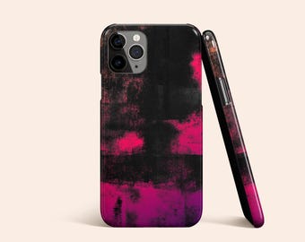 Neon Paint Phone Case, Abstract Protective Hard Shell Cover