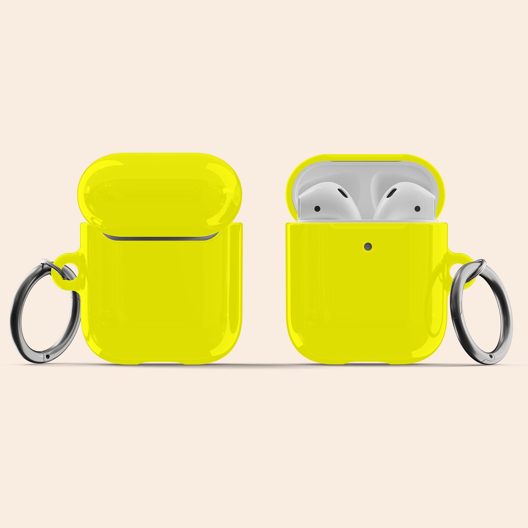 Bright Yellow Apple Airpods Case Solid Yellow Airpods Pro Etsy
