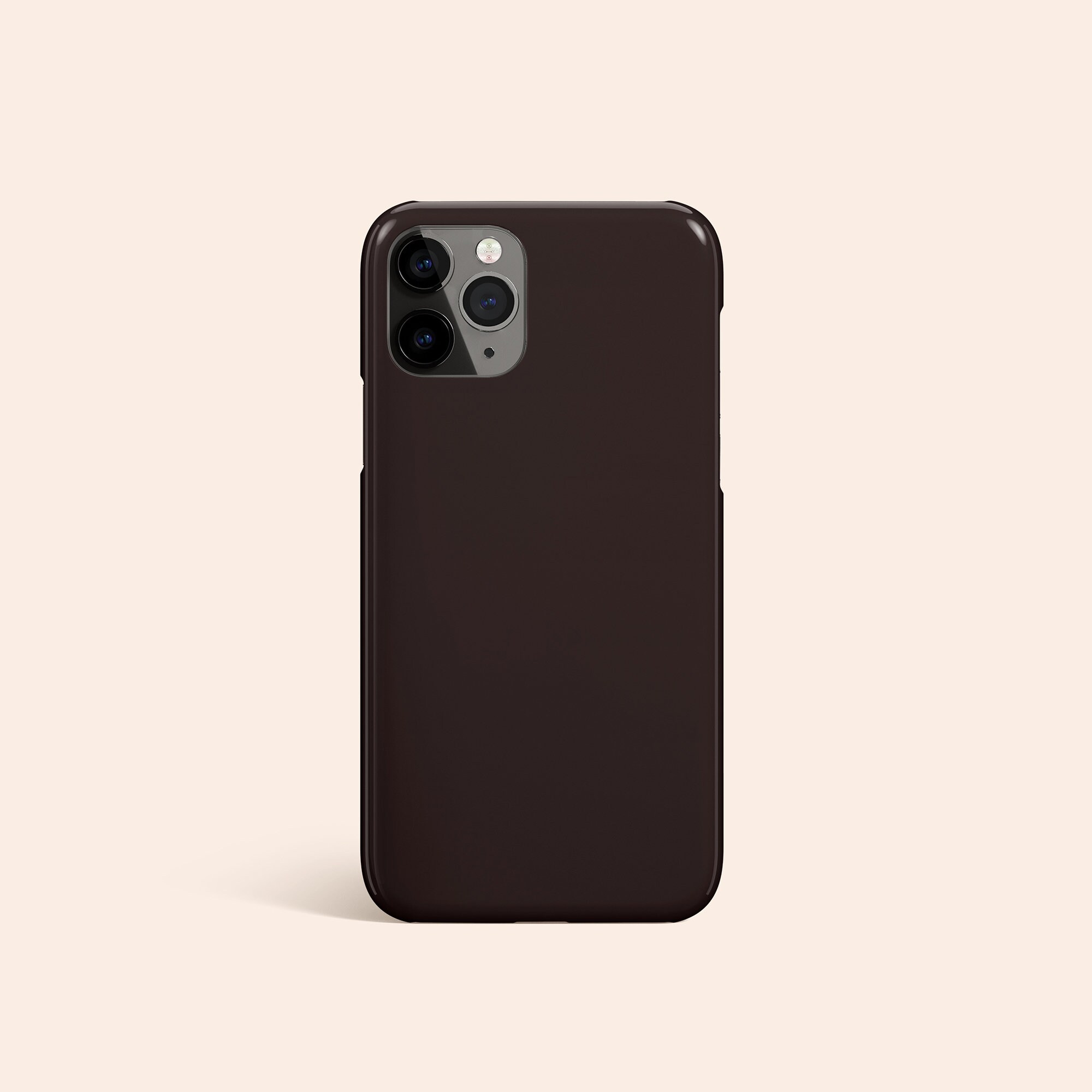 Dark Chocolate Brown Iphone 13 Case Brown Iphone 12 Case Etsy