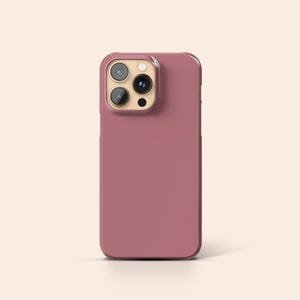Rose Pink Phone Case, Dusty Pink iPhone 14 Case, Minimalistic iPhone 13 Case, Blush iPhone 12 Case, iPhone 11 Case, Galaxy S23 Case image 1