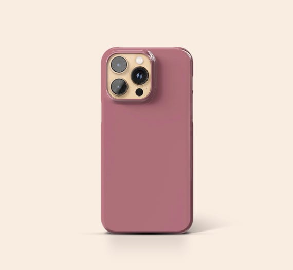 Rose Pink Phone Case, Dusty Pink iPhone 14 Case, Minimalistic iPhone 13 Case, Blush iPhone 12 Case, iPhone 11 Case, Galaxy S23 Case