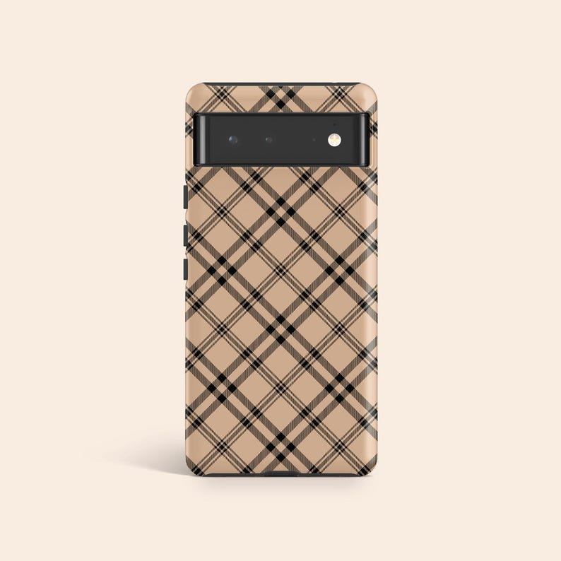 Capa xadrez marrom para celular, capa xadrez para iPhone 14, capa estilo preppy para iPhone 13, capa para iPhone 12 com tema outono, capa para iPhone 11 com tema outono, Galaxy S23, Pixel 7 imagem 8