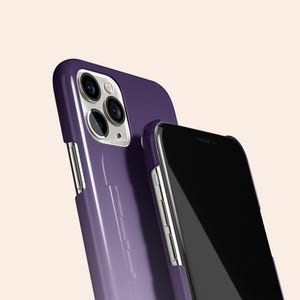 Lila Ombre Handyhülle, Hard Shell Schutzhülle mit Farbverlauf Bild 3