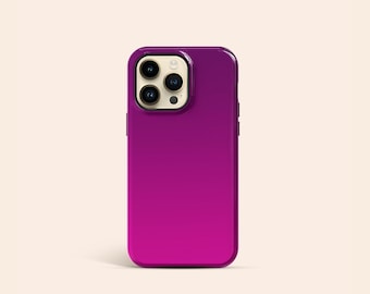 iPhone 13 Hülle, Fuchsia iPhone Hülle, iPhone 12 Hülle, iPhone 11 Hülle mit Farbverlauf, iPhone X Hülle mit Farbverlauf
