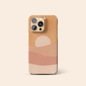 Boho Golden Sunrise Phone Case, Sun iPhone 14 Case, Sunshine iPhone 13 Case, Mountains iPhone 12, Sunset iPhone 11 Case, Matte Tough Case