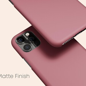 Rose Pink Phone Case, Dusty Pink iPhone 14 Case, Minimalistic iPhone 13 Case, Blush iPhone 12 Case, iPhone 11 Case, Galaxy S23 Case image 4