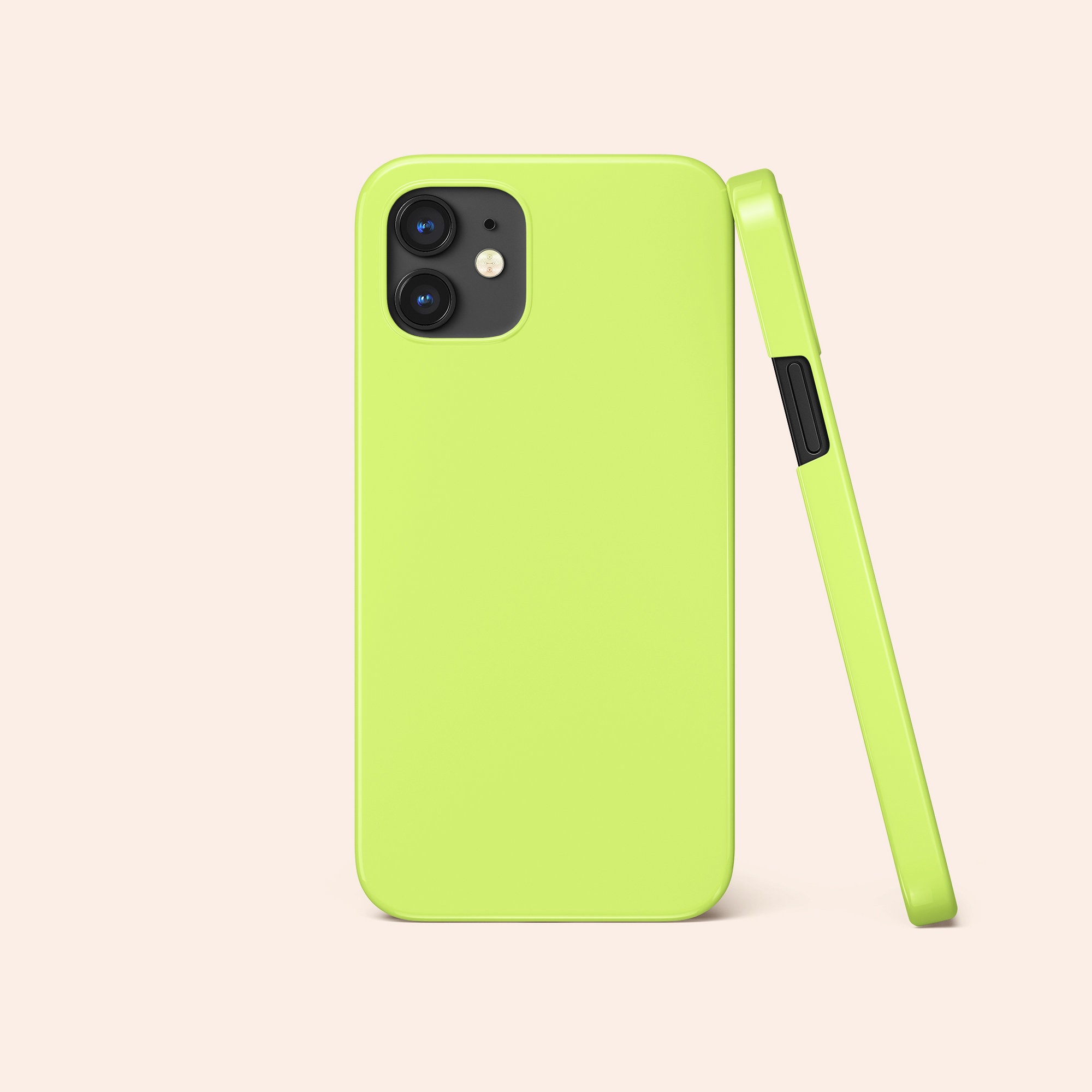 Lime Green Phone Case Lime Green Iphone 12 Case Lime Green Etsy