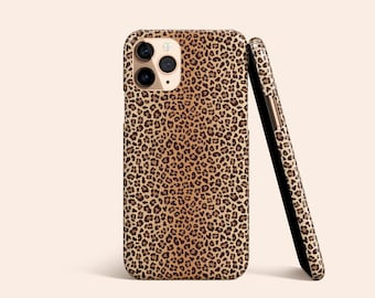 Leopard iPhone 13 Case, Animal Print iPhone 12 Case, Brown iPhone 11 Case, iPhone X, XR, XS Max Case, Galaxy S21 Case, Pixel 5 Case