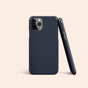 Capa de telefone azul aço, capa azul meia-noite para iPhone 13, capa azul ardósia para iPhone 12, capa para iPhone 11 Pro, capa para iPhone X XR XS, capa para Samsung Galaxy