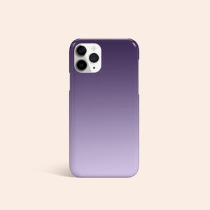 Lila Ombre Handyhülle, Hard Shell Schutzhülle mit Farbverlauf Bild 2