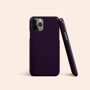 Dark Purple iPhone 13 Case, Deep Purple iPhone 12 Case, iPhone 11 Case, iPhone XS, XR, X Case, Galaxy S21 Case, Pixel 5 Case