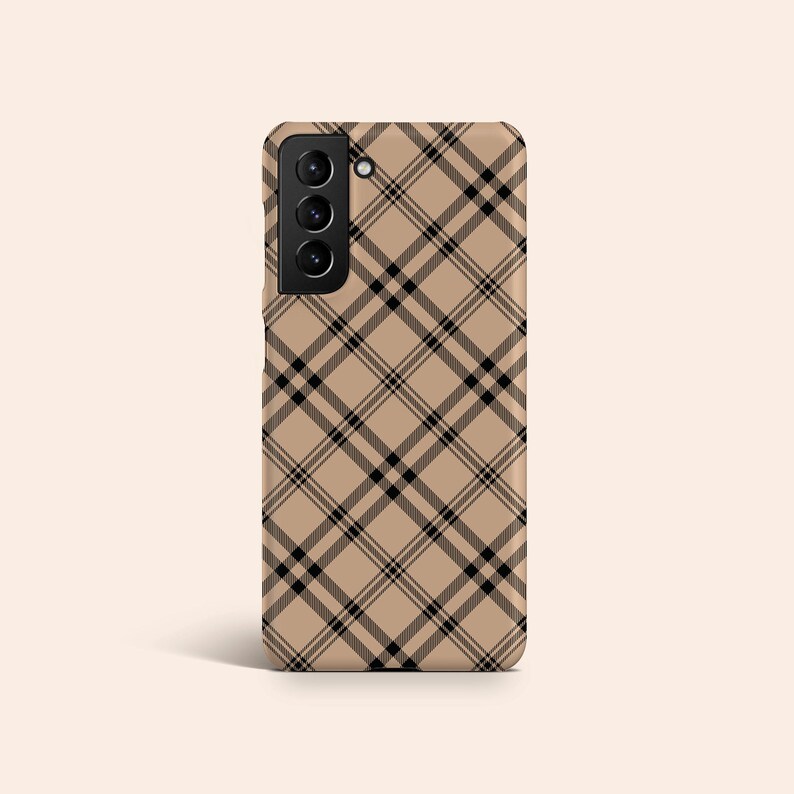 Capa xadrez marrom para celular, capa xadrez para iPhone 14, capa estilo preppy para iPhone 13, capa para iPhone 12 com tema outono, capa para iPhone 11 com tema outono, Galaxy S23, Pixel 7 imagem 7