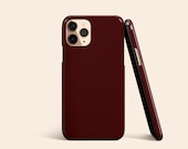 Dark Chocolate Brown iPhone 13 Case, Brown iPhone 12 Case