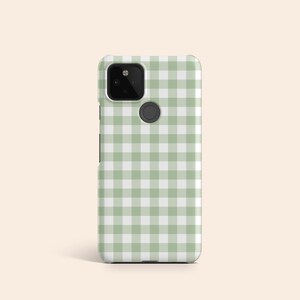 Green Gingham Phone Case, Checkered iPhone 13 Case, Green Plaid iPhone 12 Case, iPhone 11 Case, iPhone XR Case, Galaxy Phone Case, pixel image 7