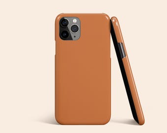 Funda para teléfono con estampado de calabaza y especias, funda para iPhone 15 Pro Max de otoño, funda para iPhone 14 color naranja quemado, funda resistente para iPhone 13, funda delgada para iPhone 12, acabado mate brillante.