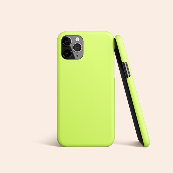 Lime Green Phone Case Lime Green Iphone 12 Case Lime Green Etsy