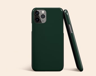 Dark Green Phone Case, Forest Green iPhone 12 Case, Emerald Green iPhone 11 Case, Deep Green iPhone X Case, Green iPhone XS Case, iPhone XR