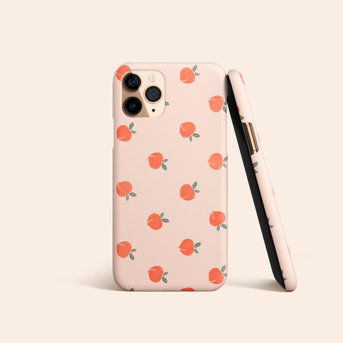 Fuzzy Peach Phone Case Peach iPhone 12 Case Peach iPhone 11 Etsy