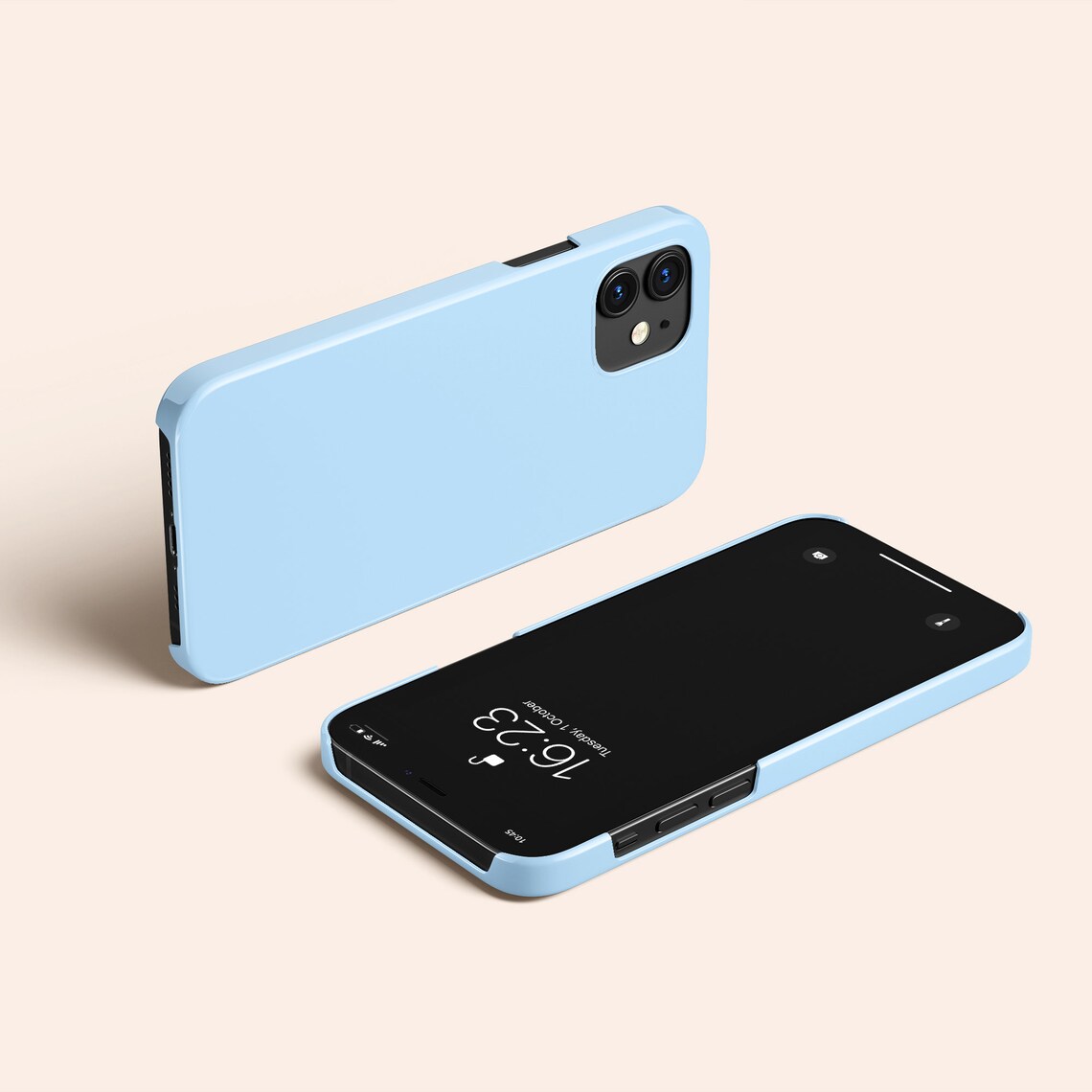 Powder Blue iPhone Case Light Blue iPhone 12 Case Pale Blue Etsy