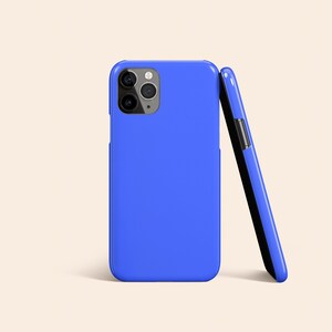 Ultra Blue Phone Case, Blue iPhone 12 Pro Case, Bright Blue iPhone 11 Case, Solid Blue iPhone X Case, Blue Galaxy S21 Case, iPhone XR Case image 3