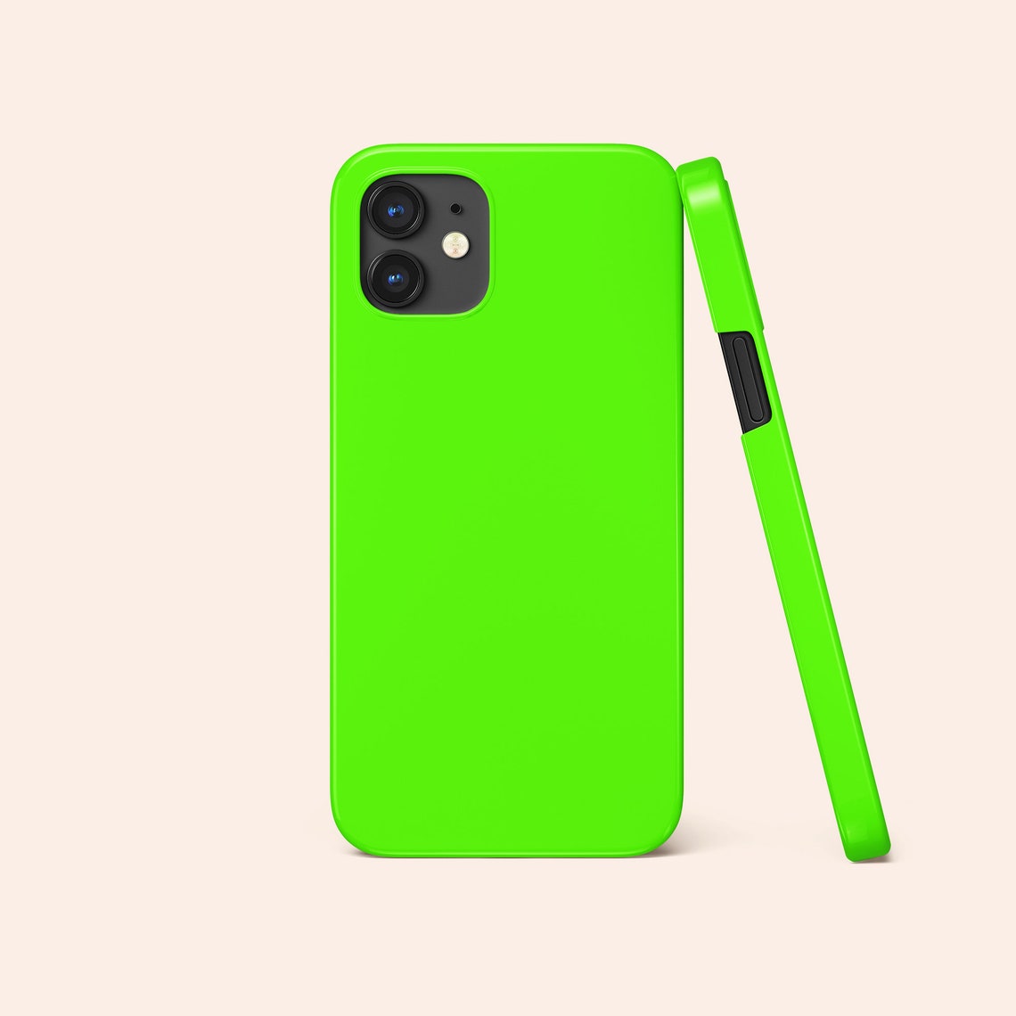 Neon Green Phone Case Green iPhone 12 Case Bright Green Etsy