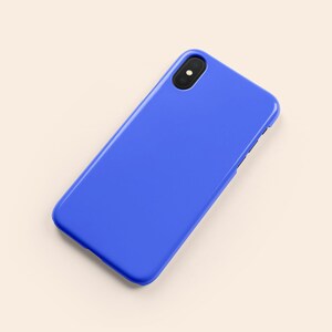 Ultra Blue Phone Case, Blue iPhone 12 Pro Case, Bright Blue iPhone 11 Case, Solid Blue iPhone X Case, Blue Galaxy S21 Case, iPhone XR Case image 4