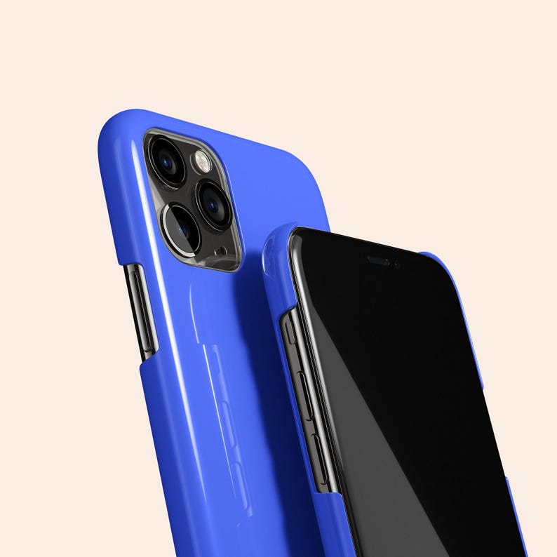 Ultra Blue Phone Case, Blue iPhone 12 Pro Case, Bright Blue iPhone 11 Case, Solid Blue iPhone X Case, Blue Galaxy S21 Case, iPhone XR Case image 2