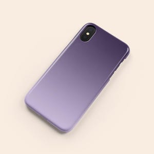 Lila Ombre Handyhülle, Hard Shell Schutzhülle mit Farbverlauf Bild 4