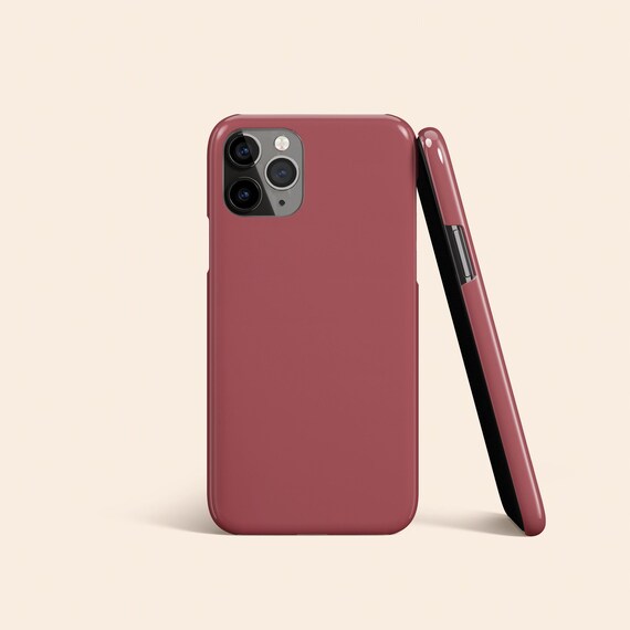 Deep Blush Pink Phone Case, iPhone 15 Pro Max case, iPhone 14 Tough Case, iPhone 13 Slim Case, iPhone 12 Protective Cover, Glossy Matte
