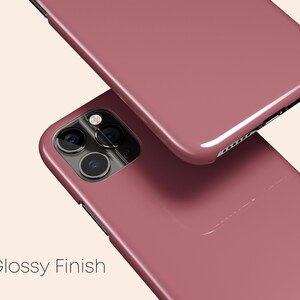 Rose Pink Phone Case, Dusty Pink iPhone 14 Case, Minimalistic iPhone 13 Case, Blush iPhone 12 Case, iPhone 11 Case, Galaxy S23 Case image 3