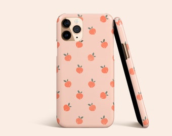 Fuzzy Peach Phone Case, Peach iPhone 12 Case, Peach iPhone 11 Case, Peach iPhone X Case, Peaches iPhone XR Case, Peach Galaxy S21 Case, XS