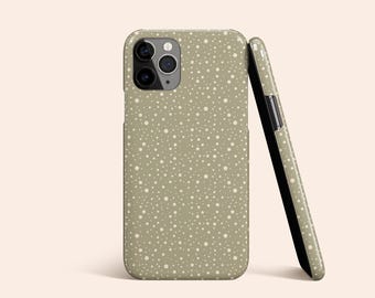 Green Polka Dot Phone Case, Light Green iPhone 14 Case, Dot iPhone 13 Case, iPhone 12 Case, iPhone 11 Case, iPhone XR XS X Case, Galaxy S23