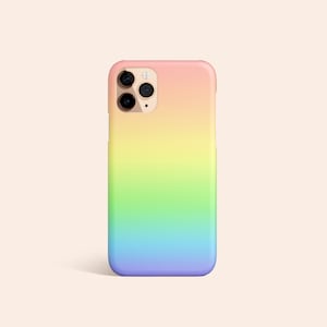 Pastel Gradient Rainbow iPhone 12 Case, Rainbow Gradient iPhone 12 Pro Case, Rainbow iPhone 11 Case, Pastel iPhone X Case, iPhone XR Case